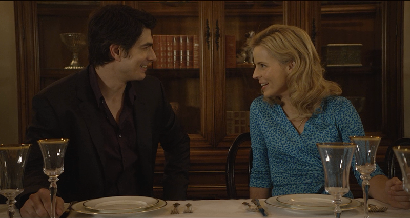 "I'm a natural extrovert, so this is a pleasure." (Brandon Routh, Maria Bamford) (Photo: Netflix)